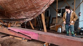Cutting and Fitting a Keel Timber Scarph Joint - Rebuilding Tally Ho EP14.PART2.