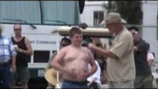 Redneck Hillbilly Fat Belly Mud Diving National Olympics
