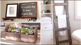 DIY Home Decor (Towel Ladder, Shelving, Succulents Caddy)