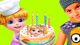 СМЕШНОЕ ВИДЕО ДЛЯ ДЕТЕЙ Новый игровой мультик ГОТОВИМ ТОРТ #2 детская игра Coco Play