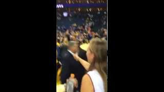 Lebron James Hugs Girl After Game-Winner