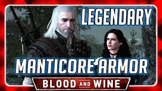 Witcher 3 ? LEGENDARY MANTICORE ARMOR [NG+] ? Blood and Wine