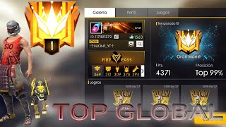 ASI LLEGO A TOP GLOBAL CoN 4400 PUNTOS,SUBIENDO A MAESTRO EN 12HORAS DE FREE FIRE