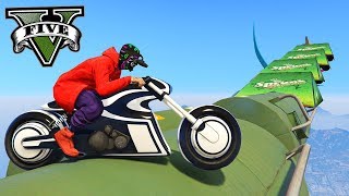GTA V Online: O SKILL TEST da MOTO TRON com MITAGENS ÉPICAS!!!