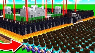НУБ НАШЕЛ ЗАЩИЩЕННУЮ ДЕРЕВНЮ ВОЕННЫХ ЖИТЕЛЕЙ В МАЙНКРАФТ ! ТРОЛЛИНГ НУБА ПРОТИВ ЛОВУШКА MINECRAFT