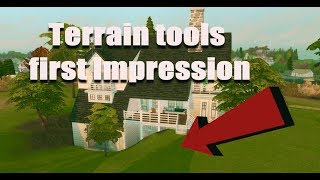 The Sims 4 Terrain Tools - Sunken garage Build + First impressions