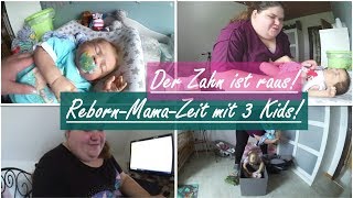 DER ZAHN IST RAUS!! |XXL Vlog! | Tag mit drei Kids! || Reborn Baby Deutsch || Little Reborn Nursery