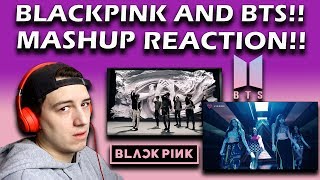 BLACKPINK & BTS - DDU-DU DDU-DU X FAKE LOVE (MASHUP) REACTION!!