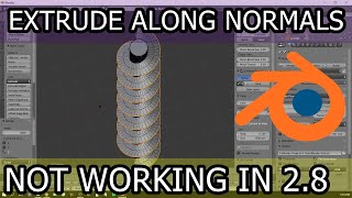 Extrude Along Vertex Normals Not Working Blender 2.8?