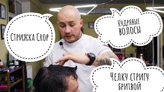 Стрижка Crop кудрявые волосы