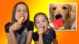 ПОВТОРЯЕМ С АНЕЙ ASMR Видео Придумали Новый Челлендж Съешь Как АСМРщик/Мария ОМГ и Анютка малютка