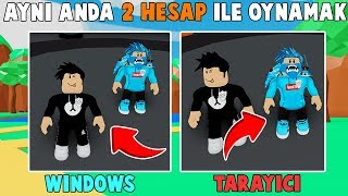 ROBLOXU AYNI ANDA 2 HESAP ILE OYNAMAK | MadCity | Roblox Türkçe