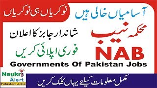 NAB jobs 018 | National Accountability Bureau jobs 2018 | Naukri Alert