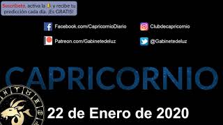Horóscopo Diario - Capricornio - 22 de Enero de 2020