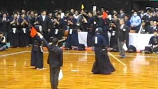 H22全日本学生剣道優勝大会 3回戦 筑波対國士舘 代表戦