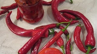 Заготовка горького перца на зиму(сырая заготовка)