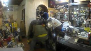 CB750K1 エンジン　脱着　CARCRAFTKUSTOM