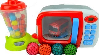 Мультики с игрушками Машинки из Микроволновки Учим цвета на английском