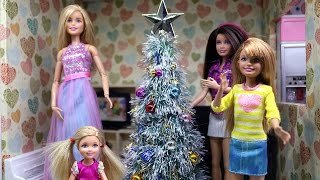 Nhà Búp Bê Barbie - Chị Em Búp Bê Barbie Trang Trí Nhà Cửa Để Đón Noel