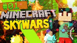 Minecraft SKY WARS #1 "TEAM SKY WARS!" w/ TheIronMango & FavreMySabre! (Hypixel SkyWars Mini-Games)