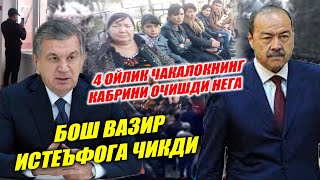 ДАХШАТЛИ ВОКЕА 4 ОЙЛИК ЧАКАЛОКНИНГ КАБРИНИ ОЧИШДИ КАБРДА ЭСА I БОШ ВАЗИР ИСТЕЪФОГА ЧИКДИ