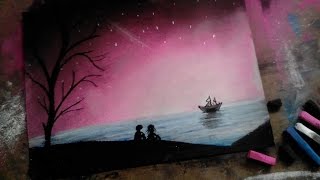 CÓMO PINTAR UN PAISAJE || Pasteles secos || Gises || Tizas