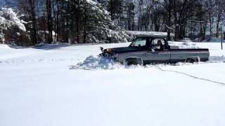 Four wheel drive after blizzard in Laurel