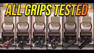 Recoil Comparison M416 with All Grips||PUBG Mobile