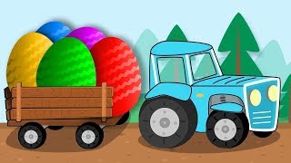 Открываем Яйца Сюрпризы с игрушками, а поможет нам в этом Машинка - Unboxing Chocolate Eggs