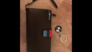 Отличное портмоне BMW , для документов и денег .
