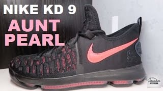 NIKE KD 9 AUNT PEARL SNEAKER DETAILED LOOK WITH DELZ