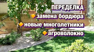 ДЕКОРАТИВНЫЙ САД : бордюр садовый, многолетники, агроволокно.
