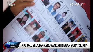 KPU OKU Selatan Kekurangan Ribuan Surat Suara