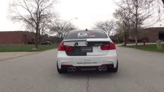 BMW F30 335i (N55) Meisterschaft Full cat back GTC exhaust (4x90mm Round)
