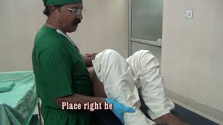 How to position the patient for Digital Rectal Examination of prostate