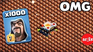 1000 Wizard VS 1000 Skeleton Trap Amyzing Attack GamePlay On COC Private Server