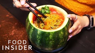 Noodles Served In Watermelon Broth Are Perfect For Summer