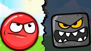 КРАСНЫЙ ШАРИК против ЗЛОБНОГО КВАДРАТА Весёлая игра про приключения шарика Red Ball 4