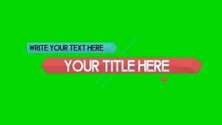 100 Professionals Green Screen Title Effects + Download Link |4K❇️?✅