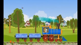 Мультик Поезд - Железная дорога, возим животных - Ухтышка мультики для детей