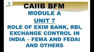BFM CAIIB MODULE A UNIT 7 | CAIIB BANK FINANCIAL MANAGEMENT | CAIIB | CAIIB BFM MODULE A