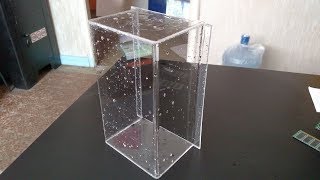 Гибка акрила на струне. Прозрачный колпак на счетчик