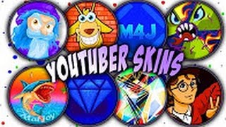 AGARIO YOUTUBER SKINS !! Sirius, Crystal, n0psa... ¿How to Get? [NEW SKINS 2016]