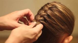 Обычная французская коса. Basic french braid
