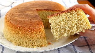 Bizcocho SIN HORNO básico muy ESPONJOSO - Receta con trucos para que salga bien
