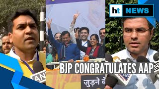 'Fake advertisements, free schemes': Watch BJP reaction to AAP sweep in Delhi