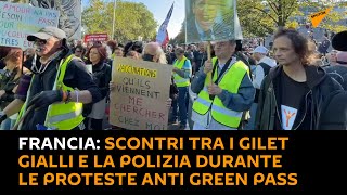 #Francia: scontri tra i gilet gialli e la polizia durante le proteste anti Green Pass