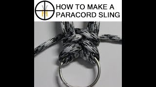 How to make a paracord rifle shotgun sling diy tutorial