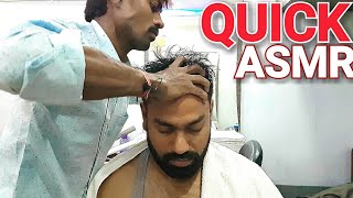Quick ASMR Head massage with pleasant Face wash and neck cracking.