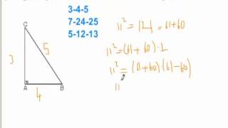 Pisagor üçlüleri nasıl bulunur ?  ( kenan hoca )   (facebook.com/onlinematematik )